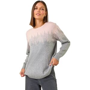Roman Women's Sparkly Colour Block Knitted Jumper in Light Pink Size: 12 Light Pink 12 Roman Women's Sparkly Colour Block Knitted Jumper in Light Pink Size: 12 Light Pink 12