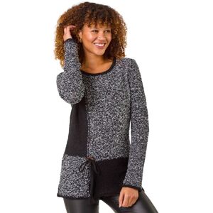 Roman Women's Textured Button Detail Knit Jumper in Charcoal Size: 10 Charcoal 10 Roman Women's Textured Button Detail Knit Jumper in Charcoal Size: 10 Charcoal 10