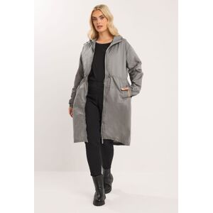 Yours Women's Lightweight Longline Parka Jacket in Grey Size: 26-28 Grey 26-28 Yours Women's Lightweight Longline Parka Jacket in Grey Size: 26-28 Grey 26-28
