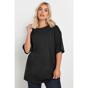 Yours Women's Longline Core T-Shirt in Black Size: 34-36 Black 34-36 Yours Women's Longline Core T-Shirt in Black Size: 34-36 Black 34-36