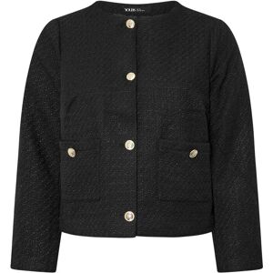 Yours Women's Long Sleeve Boucle Jacket in Black Size: 26-28 Black 26-28 Yours Women's Long Sleeve Boucle Jacket in Black Size: 26-28 Black 26-28