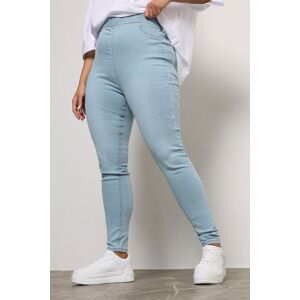 Yours Women's Pull On Stretch Jenny Jeggings in Light Blue Size: 22R Light Blue 22R Yours Women's Pull On Stretch Jenny Jeggings in Light Blue Size: 22R Light Blue 22R