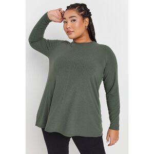 Yours Women's Ribbed Swing Top in Light Khaki Size: 22-24 Light Khaki 22-24 Yours Women's Ribbed Swing Top in Light Khaki Size: 22-24 Light Khaki 22-24