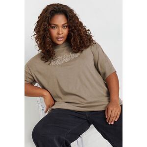Yours Women's Acid Wash 'Fifth Avenue' Oversized T-Shirt in Brown Size: 20 Brown 20 Yours Women's Acid Wash 'Fifth Avenue' Oversized T-Shirt in Brown Size: 20 Brown 20