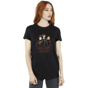 Disney Women's Hocus Pocus Sanderson Sister Cotton Boyfriend T-Shirt in Black Size: Large Black L Disney Women's Hocus Pocus Sanderson Sister Cotton Boyfriend T-Shirt in Black Size: Large Black L