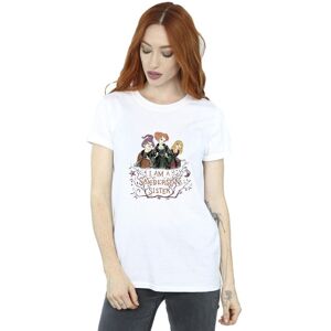 Disney Women's Hocus Pocus Sanderson Sister Cotton Boyfriend T-Shirt in White Size: Small White S Disney Women's Hocus Pocus Sanderson Sister Cotton Boyfriend T-Shirt in White Size: Small White S