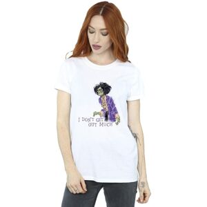 Disney Women's Hocus Pocus Don´t Get Out Much Cotton Boyfriend T-Shirt in White Size: Medium White M Disney Women's Hocus Pocus Don´t Get Out Much Cotton Boyfriend T-Shirt in White Size: Medium White M