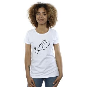 Disney Women's Minnie Mouse Nose Up Cotton T-Shirt in White Size: 2XL White 2XL Disney Women's Minnie Mouse Nose Up Cotton T-Shirt in White Size: 2XL White 2XL