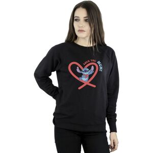 Disney Women's Lilo & Stitch Love You Mum Sweatshirt in Black Size: XL Black XL Disney Women's Lilo & Stitch Love You Mum Sweatshirt in Black Size: XL Black XL