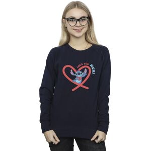 Disney Women's Lilo & Stitch Love You Mum Sweatshirt in Navy Size: Medium Navy M Disney Women's Lilo & Stitch Love You Mum Sweatshirt in Navy Size: Medium Navy M