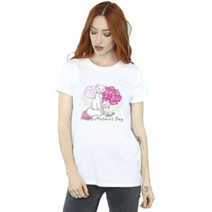 Disney Women's The Aristocats Mother´s Day Cotton Boyfriend T-Shirt in White Size: 2XL White 2XL Disney Women's The Aristocats Mother´s Day Cotton Boyfriend T-Shirt in White Size: 2XL White 2XL