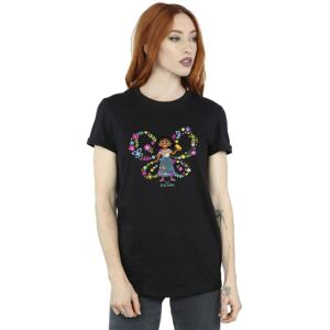 Disney Women's Encanto Mirabel Butterfly Cotton Boyfriend T-Shirt in Black Size: Small Black S Disney Women's Encanto Mirabel Butterfly Cotton Boyfriend T-Shirt in Black Size: Small Black S