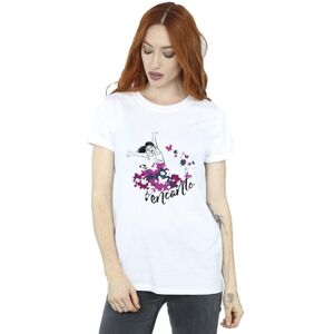 Disney Women's Encanto Mirabel Flower Cotton Boyfriend T-Shirt in White Size: Large White L Disney Women's Encanto Mirabel Flower Cotton Boyfriend T-Shirt in White Size: Large White L