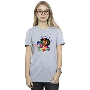 Disney Women's Encanto Born To Be Me Cotton Boyfriend T-Shirt in Grey Size: Large Grey L Disney Women's Encanto Born To Be Me Cotton Boyfriend T-Shirt in Grey Size: Large Grey L
