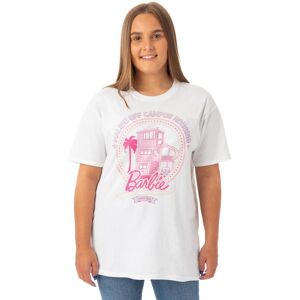 Barbie Women's Adult Short Sleeved T-Shirt (Womens White) in White Size: 3XL White 3XL Barbie Women's Adult Short Sleeved T-Shirt (Womens White) in White Size: 3XL White 3XL