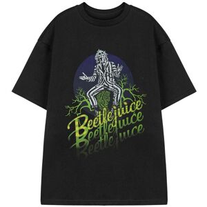 Beetlejuice Adult Short Sleeved T-Shirt (Unisex Black) in Black Size: Large Black L Beetlejuice Adult Short Sleeved T-Shirt (Unisex Black) in Black Size: Large Black L