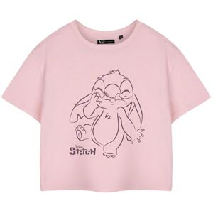 Disney Women's Adult Cropped Short Sleeved T-Shirt (Womens Pink) in Pink Size: 3XL Pink 3XL Disney Women's Adult Cropped Short Sleeved T-Shirt (Womens Pink) in Pink Size: 3XL Pink 3XL
