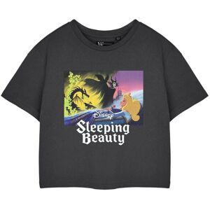 Disney Women's Adult Cropped Short Sleeved T-Shirt (Womens Charcoal) in Grey Size: Small Grey S Disney Women's Adult Cropped Short Sleeved T-Shirt (Womens Charcoal) in Grey Size: Small Grey S