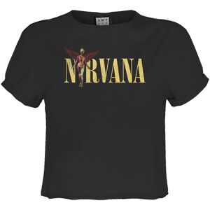 Amplified Women's In Utero Nirvana Crop Top in Charcoal Size: XS Charcoal XS Amplified Women's In Utero Nirvana Crop Top in Charcoal Size: XS Charcoal XS