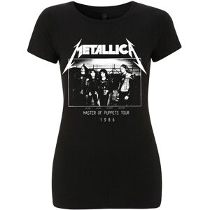 Metallica Women's MOP Damage Inc Tour Photograph T-Shirt in Black Size: Large Black L Metallica Women's MOP Damage Inc Tour Photograph T-Shirt in Black Size: Large Black L