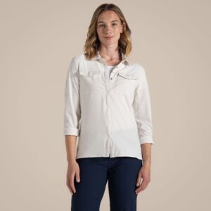 Craghoppers Women's NosiLife Pro Ventilated Long Sleeved Insect-Repellent Shirt in White Size: 10 White 10 Craghoppers Women's NosiLife Pro Ventilated Long Sleeved Insect-Repellent Shirt in White Size: 10 White 10