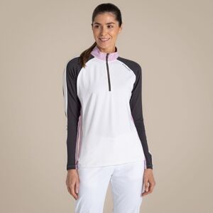 Craghoppers Women's NosiLife Ivybridge Insect-Repellent Half-Zip Long Sleeved Golf Top in White Size: 16 White 16 Craghoppers Women's NosiLife Ivybridge Insect-Repellent Half-Zip Long Sleeved Golf Top in White Size: 16 White 16