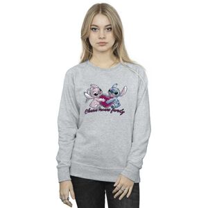 Disney Women's Lilo & Stitch Ohana Heart With Angel Sweatshirt in Grey Size: XL Grey XL Disney Women's Lilo & Stitch Ohana Heart With Angel Sweatshirt in Grey Size: XL Grey XL