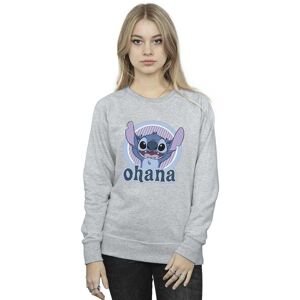 Disney Women's Lilo & Stitch Ohana Circle Sweatshirt in Grey Size: XL Grey XL Disney Women's Lilo & Stitch Ohana Circle Sweatshirt in Grey Size: XL Grey XL