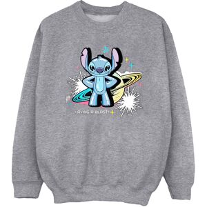 Disney Women's Lilo & Stitch Techno Stitch Sweatshirt in Grey Size: Medium Grey M Disney Women's Lilo & Stitch Techno Stitch Sweatshirt in Grey Size: Medium Grey M