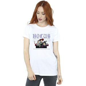 Disney Women's Hocus Pocus Hallows Eve Cotton Boyfriend T-Shirt in White Size: XL White XL Disney Women's Hocus Pocus Hallows Eve Cotton Boyfriend T-Shirt in White Size: XL White XL