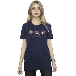 Disney Women's Hocus Pocus Witchful Thinking Cotton Boyfriend T-Shirt in Navy Size: 4XL Navy 4XL Disney Women's Hocus Pocus Witchful Thinking Cotton Boyfriend T-Shirt in Navy Size: 4XL Navy 4XL