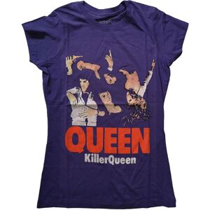 Queen Women's Killer Cotton T-Shirt in Purple Size: Medium Purple M Queen Women's Killer Cotton T-Shirt in Purple Size: Medium Purple M