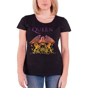 Queen Women's Gradient Crest T-Shirt in Black Size: Large Black L Queen Women's Gradient Crest T-Shirt in Black Size: Large Black L