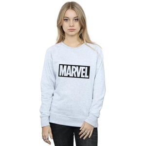 Marvel Women's Outline Logo Sweatshirt in Grey Size: Small Grey S Marvel Women's Outline Logo Sweatshirt in Grey Size: Small Grey S
