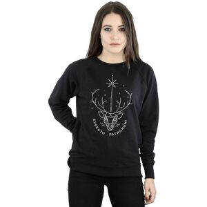 Harry Potter Women's Expecto Patronum Charm Sweatshirt in Black Size: XL Black XL Harry Potter Women's Expecto Patronum Charm Sweatshirt in Black Size: XL Black XL