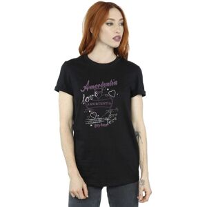 Harry Potter Women's Amortentia Love Potion Cotton Boyfriend T-Shirt in Black Size: 3XL Black 3XL Harry Potter Women's Amortentia Love Potion Cotton Boyfriend T-Shirt in Black Size: 3XL Black 3XL