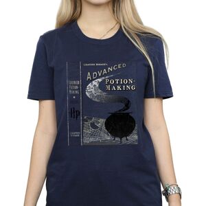 Harry Potter Women's Hufflepuff Quidditch Team Captain Cotton Boyfriend T-Shirt in Navy Size: XL Navy XL Harry Potter Women's Hufflepuff Quidditch Team Captain Cotton Boyfriend T-Shirt in Navy Size: XL Navy XL