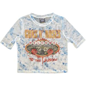 Guns N' Roses Guns N Roses Women's Welcome To The Jungle LV Mesh Crop Top in White Size: 2XS White 2XS Guns N' Roses Guns N Roses Women's Welcome To The Jungle LV Mesh Crop Top in White Size: 2XS White 2XS