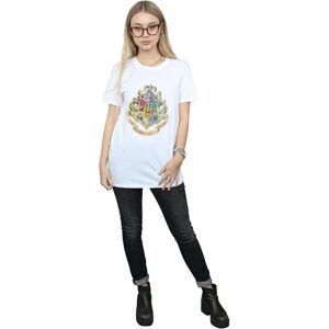 Harry Potter Women's Hogwarts Crest Cotton T-Shirt in White Size: 2XL White 2XL Harry Potter Women's Hogwarts Crest Cotton T-Shirt in White Size: 2XL White 2XL