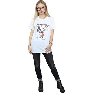 Disney Women's Presents Mickey Mouse Cotton Boyfriend T-Shirt in White Size: 3XL White 3XL Disney Women's Presents Mickey Mouse Cotton Boyfriend T-Shirt in White Size: 3XL White 3XL