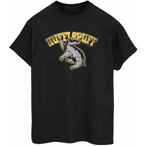 Harry Potter Women's Hufflepuff Boyfriend T-Shirt in Grey Size: Medium Grey M Harry Potter Women's Hufflepuff Boyfriend T-Shirt in Grey Size: Medium Grey M