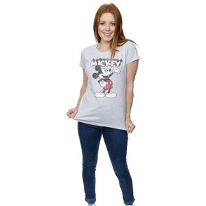 Disney Women's Presents Mickey Mouse T-Shirt in Grey Size: Medium Grey M Disney Women's Presents Mickey Mouse T-Shirt in Grey Size: Medium Grey M
