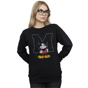 Disney Women's Classic M Mickey Mouse Sweatshirt in Black Size: Small Black S Disney Women's Classic M Mickey Mouse Sweatshirt in Black Size: Small Black S