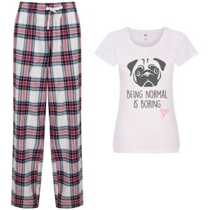 60 SECOND MAKEOVER Women's Pug Being Normal Is Boring Pyjama Set in Pink Size: XS Pink XS 60 SECOND MAKEOVER Women's Pug Being Normal Is Boring Pyjama Set in Pink Size: XS Pink XS