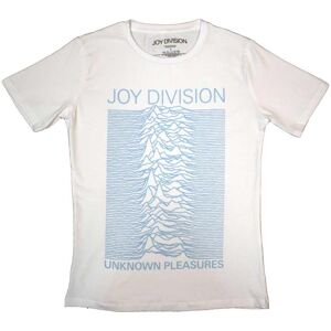 Joy Division Women's Unknown Pleasures T-Shirt in White Size: Large White L Joy Division Women's Unknown Pleasures T-Shirt in White Size: Large White L