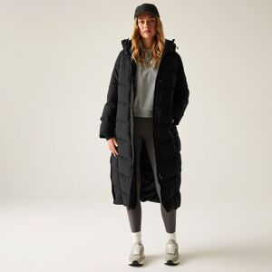 Regatta Women's Eloria Longline Hooded Insulating Quilted Jacket in Jet Black Size: 12 Jet Black 12 Regatta Women's Eloria Longline Hooded Insulating Quilted Jacket in Jet Black Size: 12 Jet Black 12