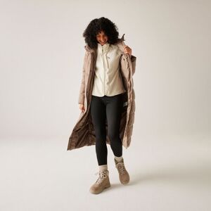 Regatta Women's Eloria Longline Hooded Insulating Quilted Jacket in Brown Size: 20 Brown 20 Regatta Women's Eloria Longline Hooded Insulating Quilted Jacket in Brown Size: 20 Brown 20