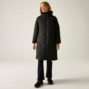Regatta Women's Freyla Hooded Water-Repellent Insulating Padded Jacket in Jet Black Size: 14 Jet Black 14 Regatta Women's Freyla Hooded Water-Repellent Insulating Padded Jacket in Jet Black Size: 14 Jet Black 14