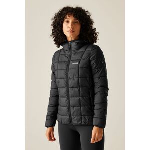Regatta Women's Asper Hooded Water-Repellent Insulating Baffled Jacket in Jet Black Size: 10 Jet Black 10 Regatta Women's Asper Hooded Water-Repellent Insulating Baffled Jacket in Jet Black Size: 10 Jet Black 10