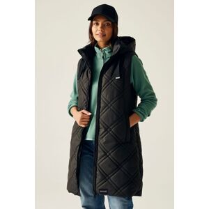 Regatta Women's Rurietta Hooded Baffled Longline Gilet Bodywarmer in Jet Black Size: 18 Jet Black 18 Regatta Women's Rurietta Hooded Baffled Longline Gilet Bodywarmer in Jet Black Size: 18 Jet Black 18